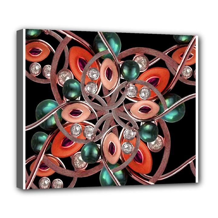 Luxury Ornate Artwork Deluxe Canvas 24  x 20  (Framed)