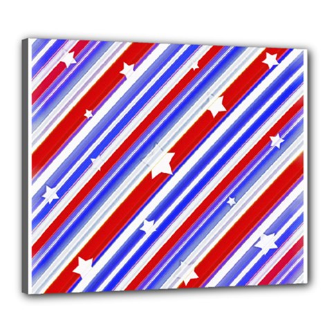 American Motif Canvas 24  X 20  (framed) by dflcprints