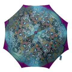 Led Zeppelin Iii Purple Umbrella Hook Handle Umbrella (medium)