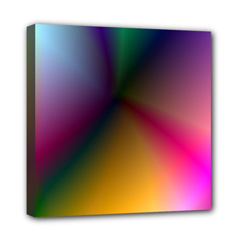 Prism Rainbow Mini Canvas 8  X 8  (framed)