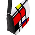 Mondrian Flap Closure Messenger Bag (Large) View2