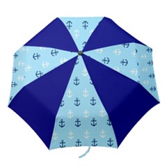 Anchors In Blue And White Folding Umbrella