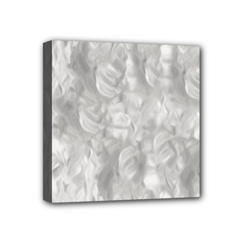 Abstract In Silver Mini Canvas 4  X 4  (framed) by StuffOrSomething