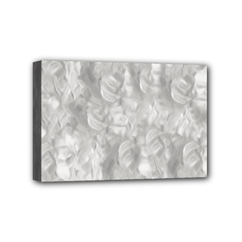 Abstract In Silver Mini Canvas 6  X 4  (framed) by StuffOrSomething