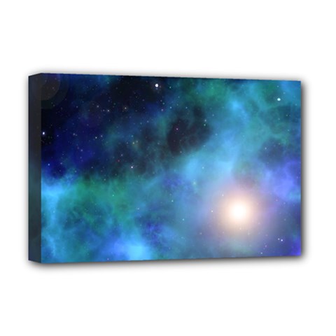 Amazing Universe Deluxe Canvas 18  X 12  (framed)