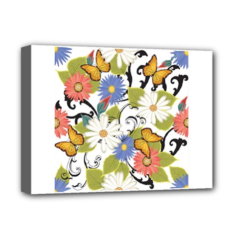 Floral Fantasy Deluxe Canvas 16  X 12  (framed)  by R1111B