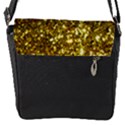 Golden sequins and bow Flap Closure Messenger Bag (Small) View1