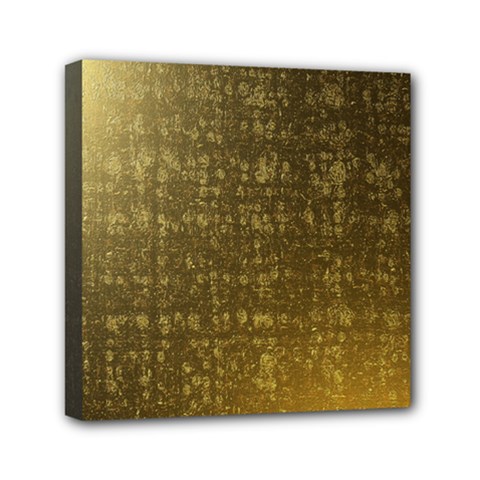 Gold Mini Canvas 6  X 6  (framed)