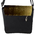 Gold Flap Closure Messenger Bag (Small) View1