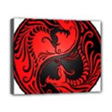 Yin Yang Dragons Red and Black Canvas 10  x 8  (Framed) View1