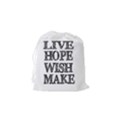 Live Hope Wish Make Drawstring Pouch (Small) View2