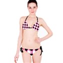 Pink Stripes & Black and White Dots Bikini View3