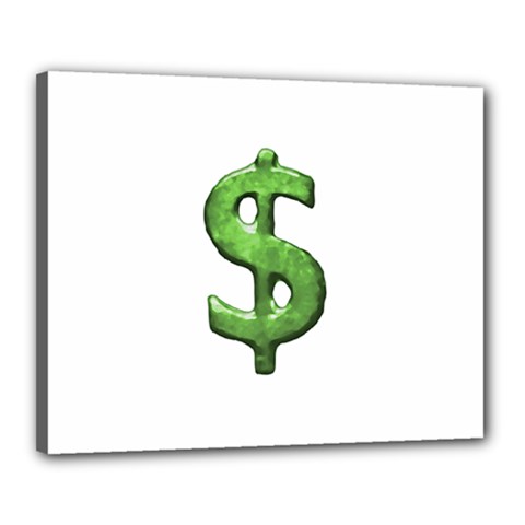 Grunge Style Money Sign Symbol Illustration Canvas 20  X 16  (framed) by dflcprints