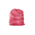 Pink Silk Effect  Drawstring Pouch (Small) View2