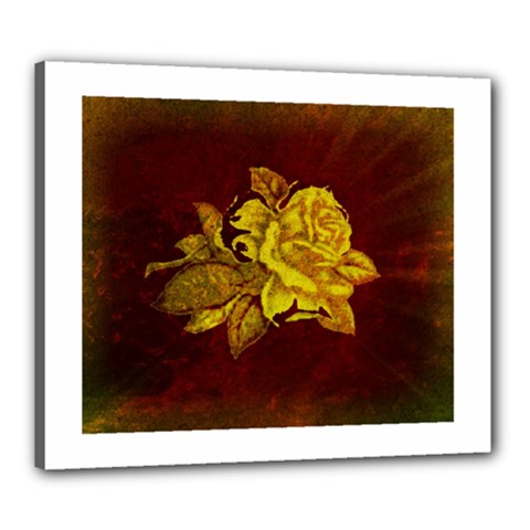 Rose Canvas 24  X 20  (framed) by ankasdesigns