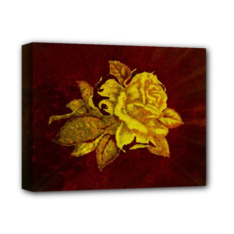 Rose Deluxe Canvas 14  X 11  (framed)