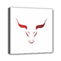 Stylized Symbol Red Bull Icon Design Mini Canvas 6  x 6  (Framed) View1