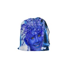 Water Nymph Drawstring Pouch (small) by icarusismartdesigns