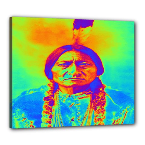 Sitting Bull Canvas 24  X 20  (framed)