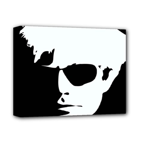 Warhol Deluxe Canvas 14  X 11  (framed) by icarusismartdesigns