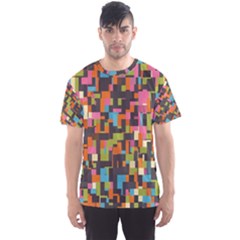 Colorful Pixels Men s Full All Over Print Sport T-shirt