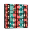 Red and green squares Mini Canvas 6  x 6  (Stretched) View1