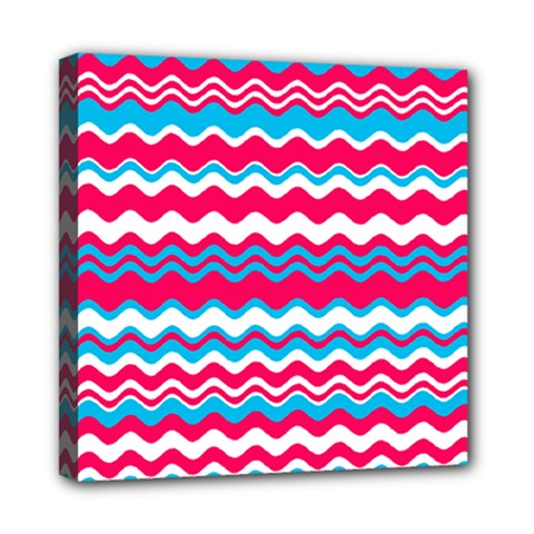 Waves Pattern Mini Canvas 8  X 8  (stretched)