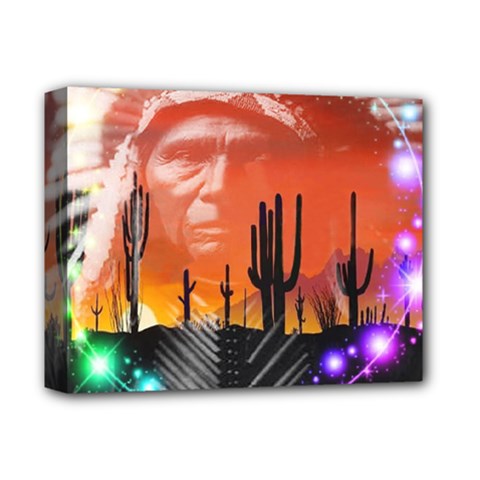 Ghost Dance Deluxe Canvas 14  X 11  (framed) by icarusismartdesigns