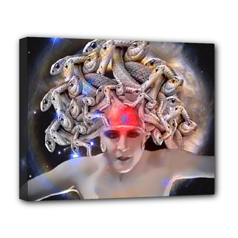 Medusa Deluxe Canvas 20  X 16  (framed) by icarusismartdesigns