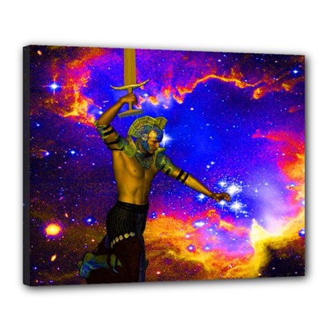 Star Fighter Canvas 20  X 16  (framed) by icarusismartdesigns