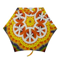 Psychedelic Peace Dove Mandala Mini Folding Umbrella by StuffOrSomething