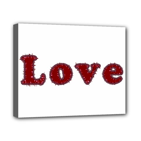 Love Typography Text Word Canvas 10  X 8  (framed) by dflcprints