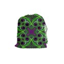 Purple Meets Green Drawstring Pouch (Medium) View1