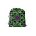 Purple Meets Green Drawstring Pouch (Medium) View2