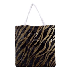 Gold Zebra  All Over Print Grocery Tote Bag