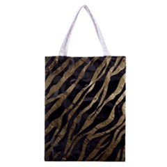 Gold Zebra  All Over Print Classic Tote Bag by OCDesignss