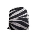 Metal Zebra  Drawstring Pouch (Large) View1