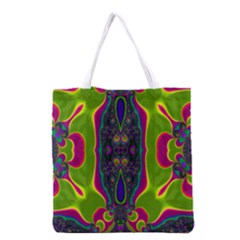 Hippie Fractal  All Over Print Grocery Tote Bag