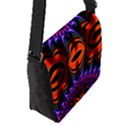 Funky Zebra  Flap Closure Messenger Bag (Small) View2