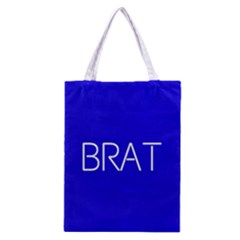 Brat Blue All Over Print Classic Tote Bag