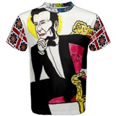 Honest Abe All Over Print Coolmax Cotton Tee (men) by naparadissis