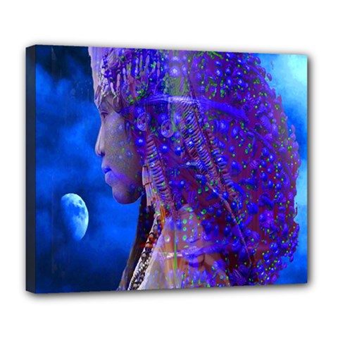 Moon Shadow Deluxe Canvas 24  X 20  (framed) by icarusismartdesigns