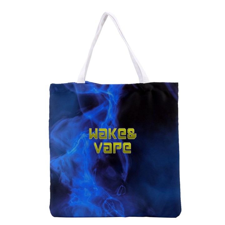 Wake&vape Blue Smoke  All Over Print Grocery Tote Bag