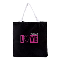 Love Yo self  All Over Print Grocery Tote Bag by OCDesignss