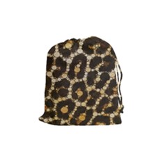 Cheetah Abstract  Drawstring Pouch (medium) by OCDesignss