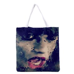 Abstract Grunge Jessie J  All Over Print Grocery Tote Bag by OCDesignss