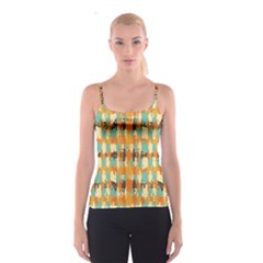 Shredded Abstract Background All Over Print Spaghetti Strap Top by LalyLauraFLM