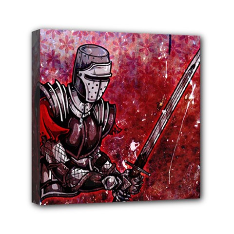 Knight Mini Canvas 6  x 6  (Framed)