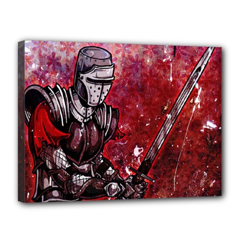 Knight Canvas 16  x 12  (Framed)