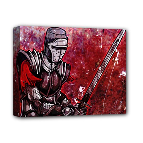 Knight Deluxe Canvas 14  x 11  (Framed)